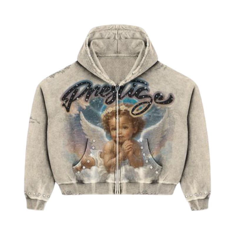 Prestige “Angel” Cream Hoodie
