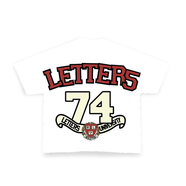 Red Letters “University” Tee