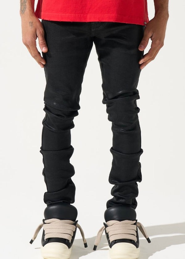 Serenede “Onyx” Coated Black Jeans