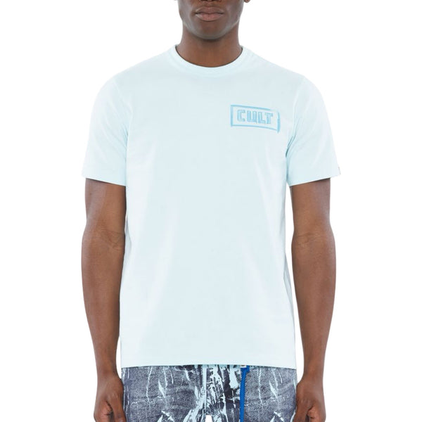 Cult “Stroke” Powder Blue Tee