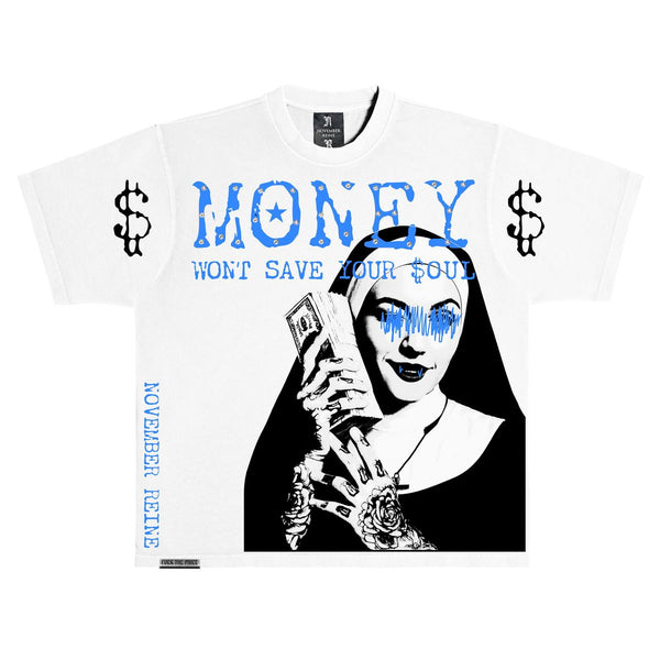 November Reine “Money Soul” Stones White Tee