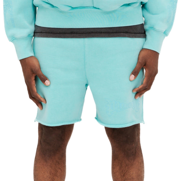 Purple Brand Stamp Teal Short