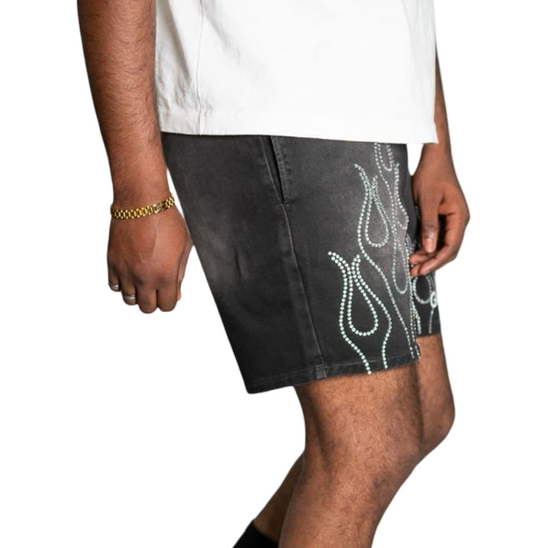 Golden “Summer Shorts” Eternal Flame Diamond Shorts