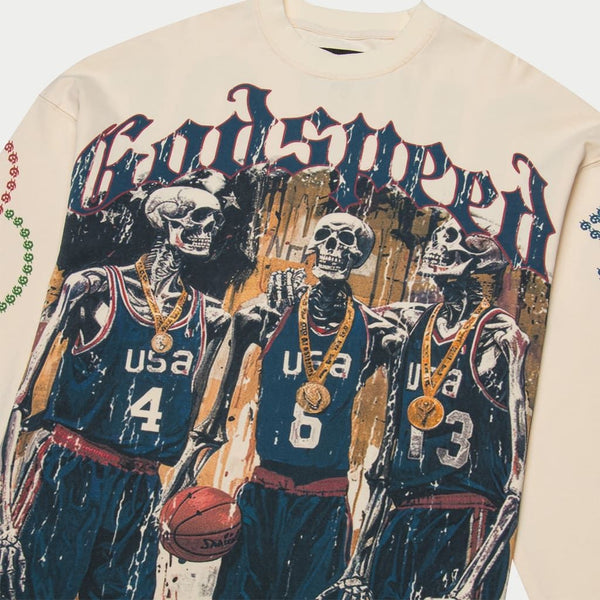 Godspeed “Dreamteam” Bone L/S Tee