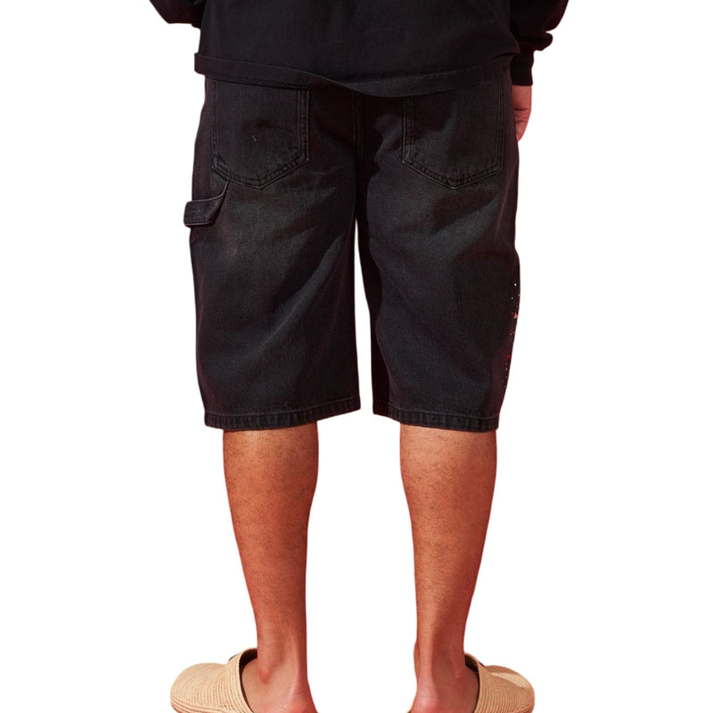 Duaa “Supplication” Stone Black Shorts