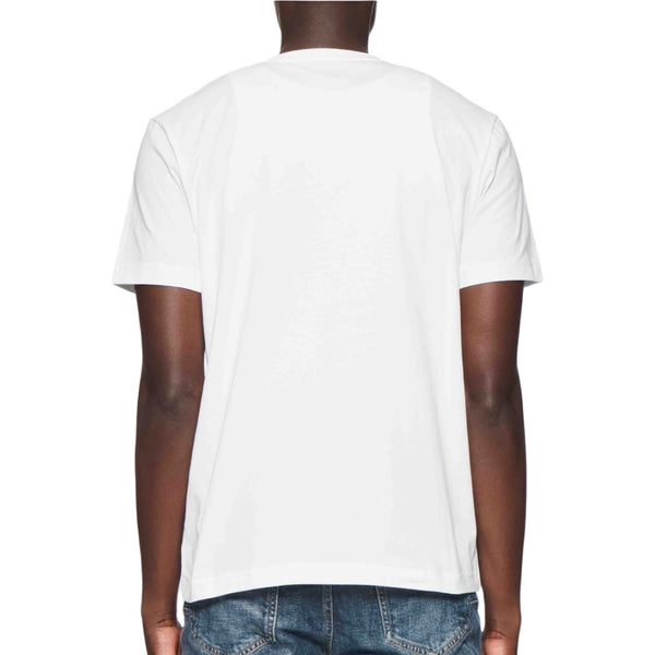 Purple Brand Cursive Print White S/S Tee