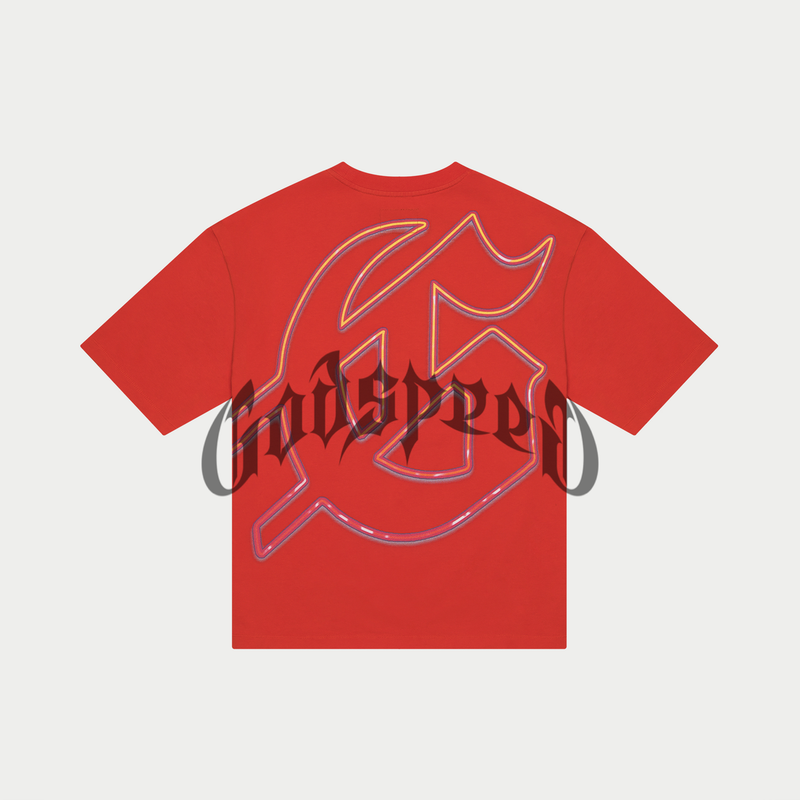 Godspeed “P.Y.P” Red Wash Tee