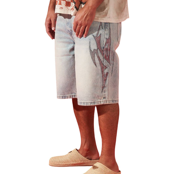 Duaa “Accomplished” Tribal Stone Shorts