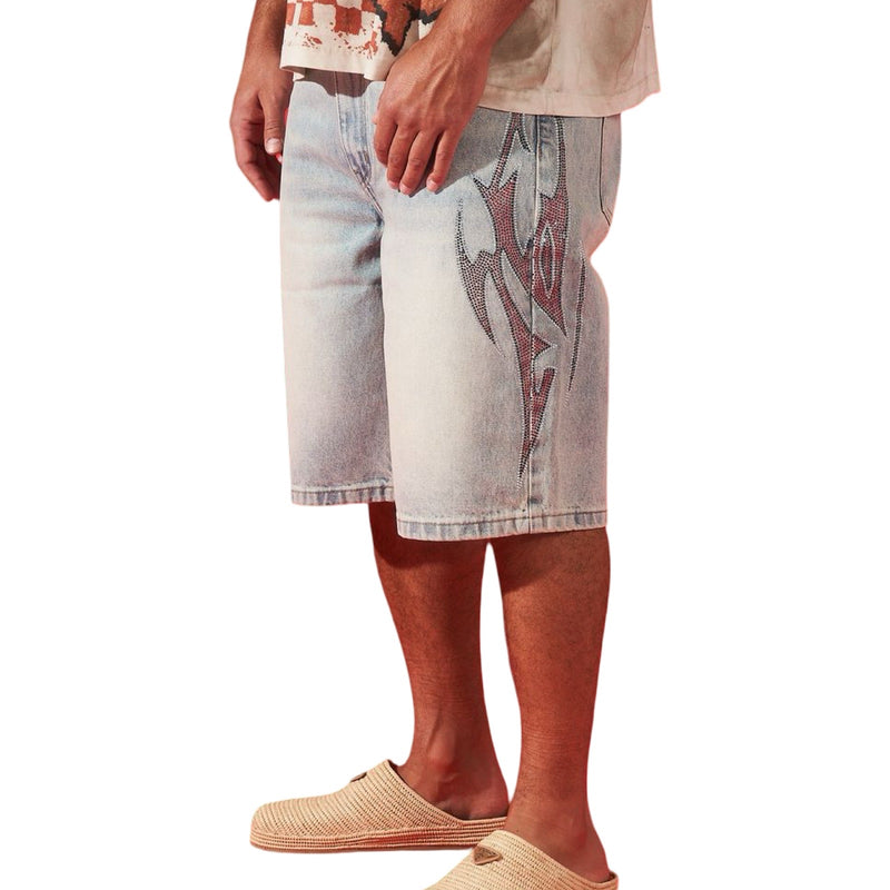 Duaa “Accomplished” Tribal Stone Shorts