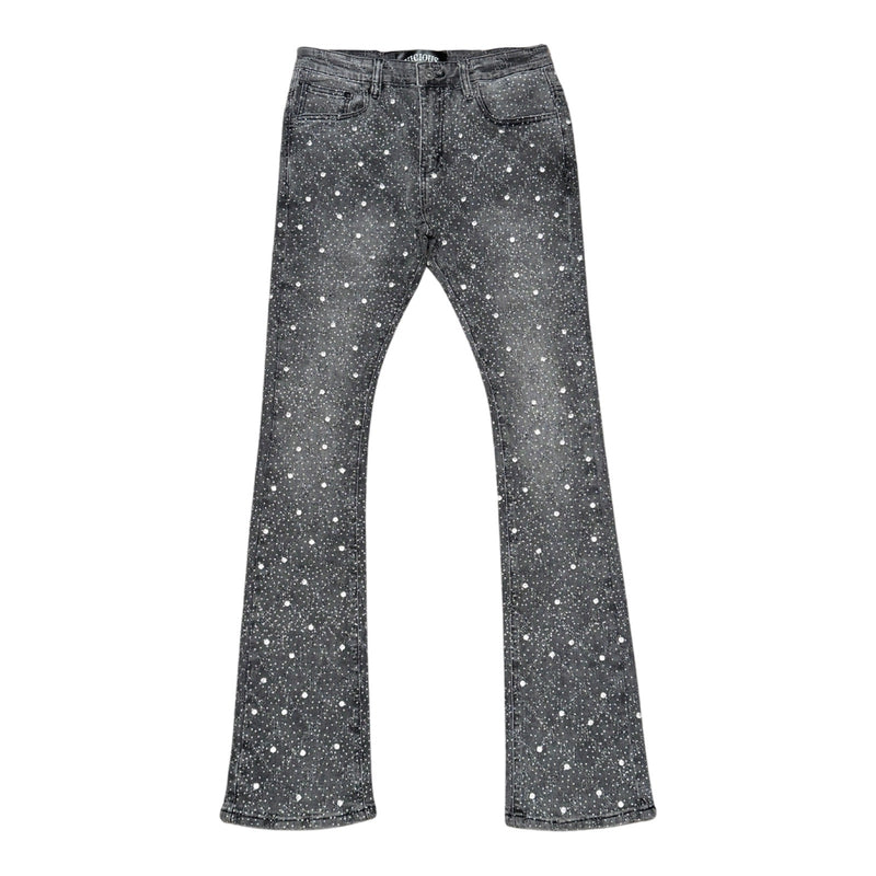 Vicious “Embellished Stone” Grey Jeans