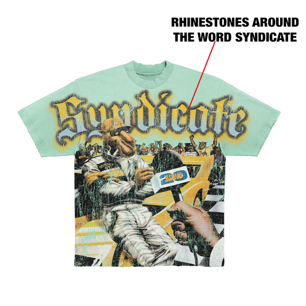 The Syndicate “Racing” Mint Wash Tee