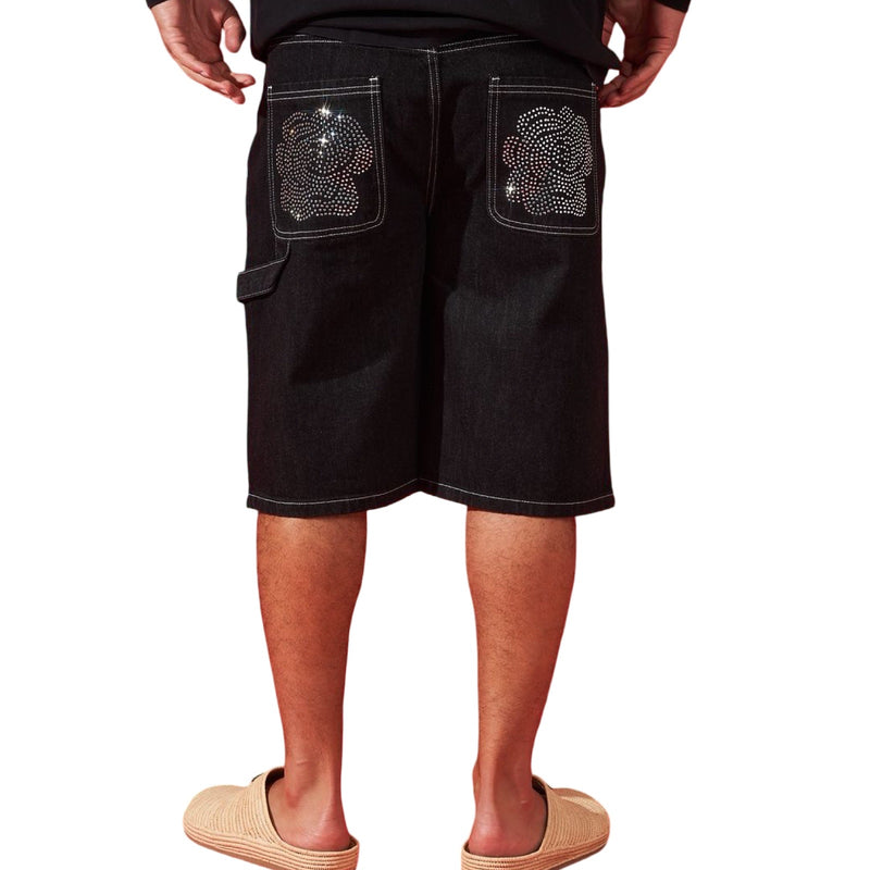 Duaa “Victorious” Black Stone Shorts