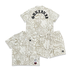 Gunzinii “Graffiti” Cream Short Set