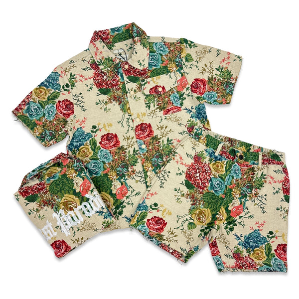 Majestik Floral Lost Paradise Short Set