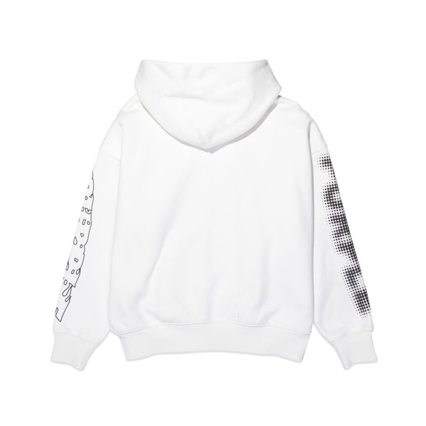 Purple Brand Fleece Flame Off White Hoodie