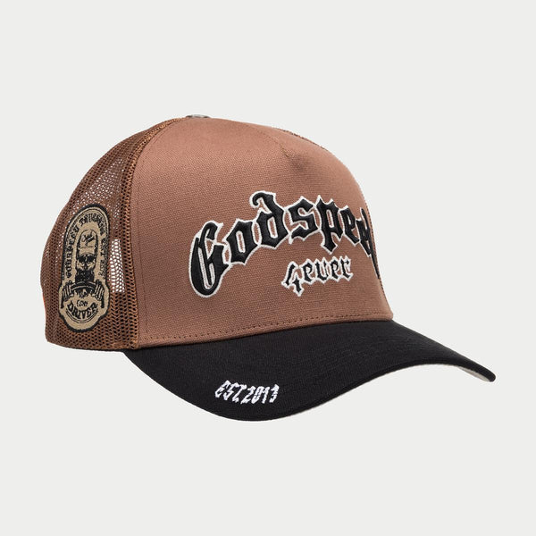 Godspeed “Forever” Taupe Trucker Hat