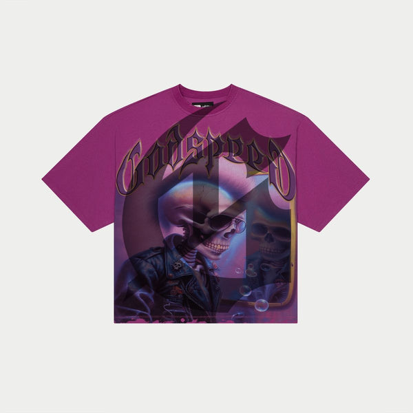 Godspeed “Man In The Mirror” Plum Tee