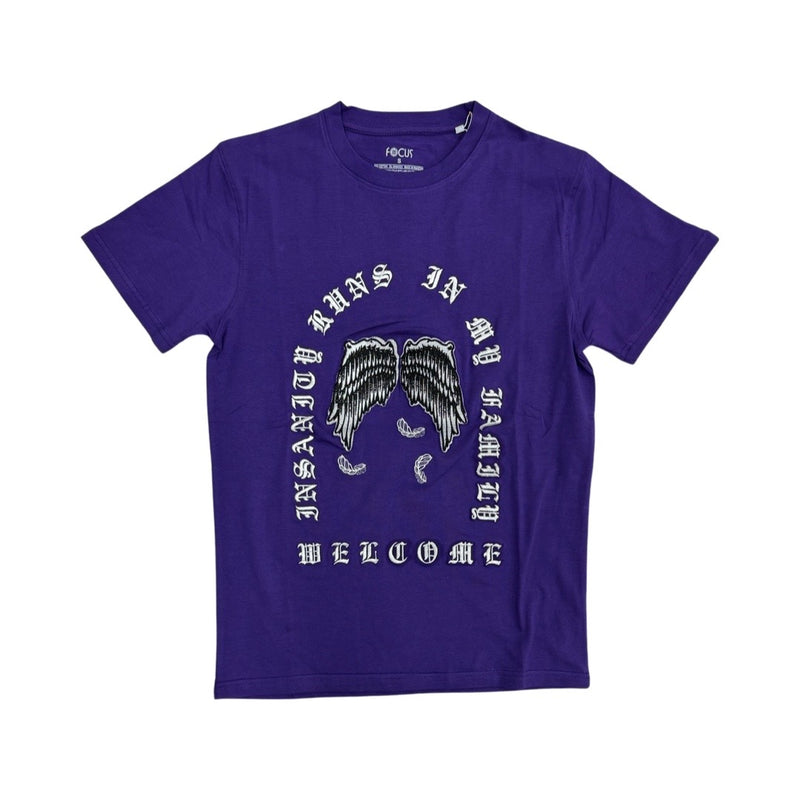 Focus Purple Family Wing Tee