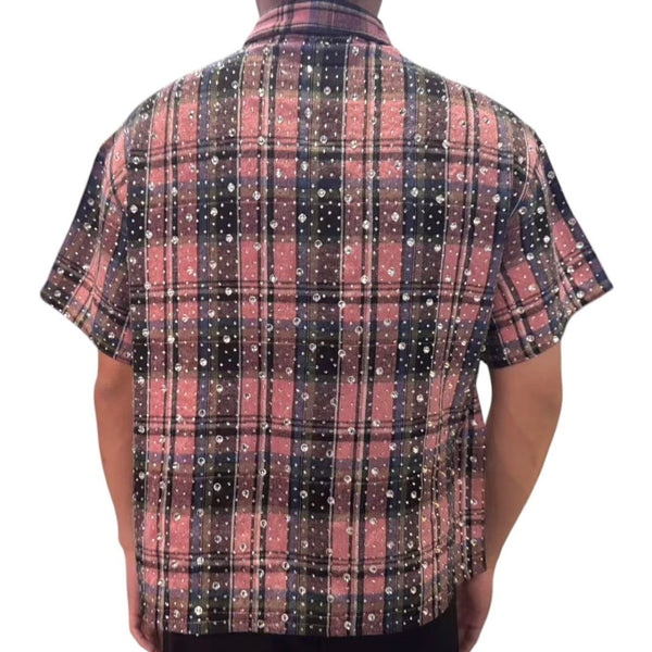 The Syndicate “Milano” Pink Stones S/S Flannel
