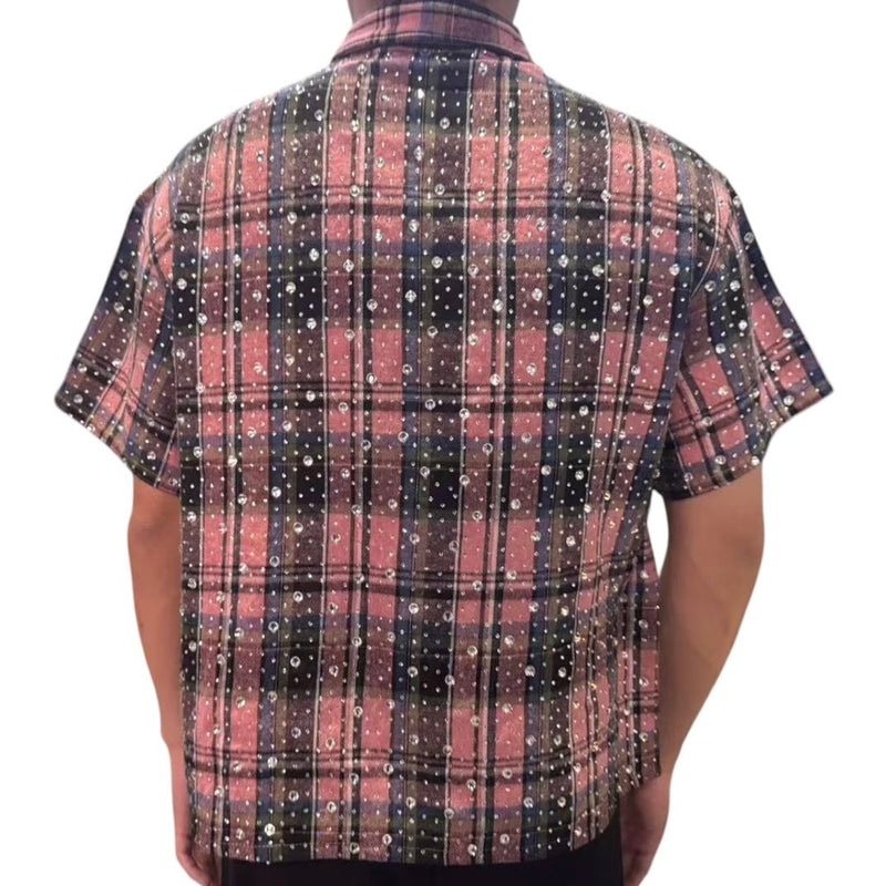 The Syndicate “Milano” Pink Stones S/S Flannel