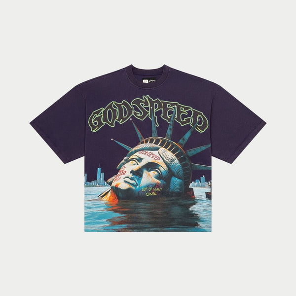 Godspeed “Sunken Liberty” Navy Tee