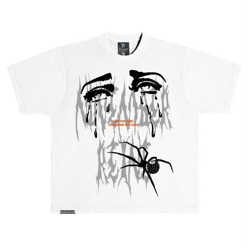 November Reine “Save Tears” Stones White Tee