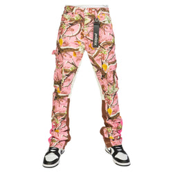 PLTKS Multi Pink Camo Stacked Jeans