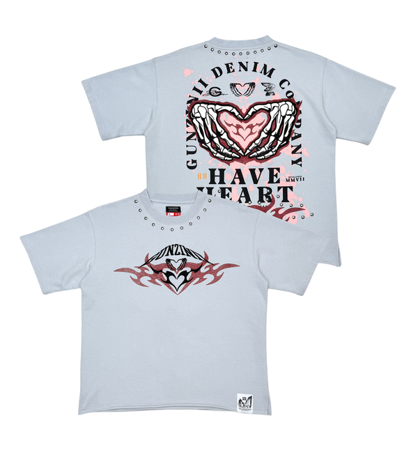 Gunzinii “Have Heart” Light Grey Tee