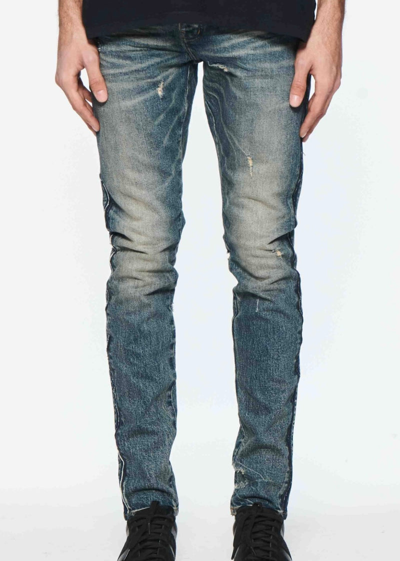 Purple Brand Shadow Seam Coated Jeans