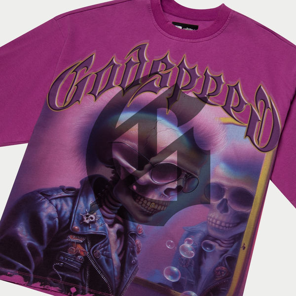 Godspeed “Man In The Mirror” Plum Tee