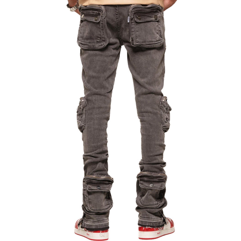 Pheelings “Greatness” Charcoal Grey Flare Jeans