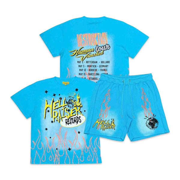 Civilized “Hell Raiser” Aqua Short Set