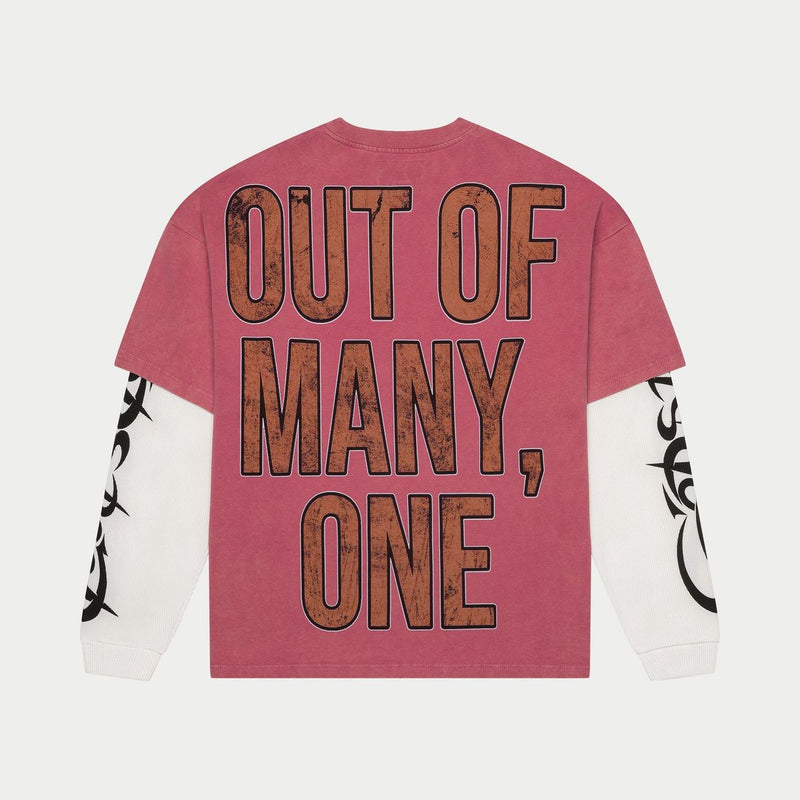 Godspeed “Space Traveler” Layered Pink L/S Tee