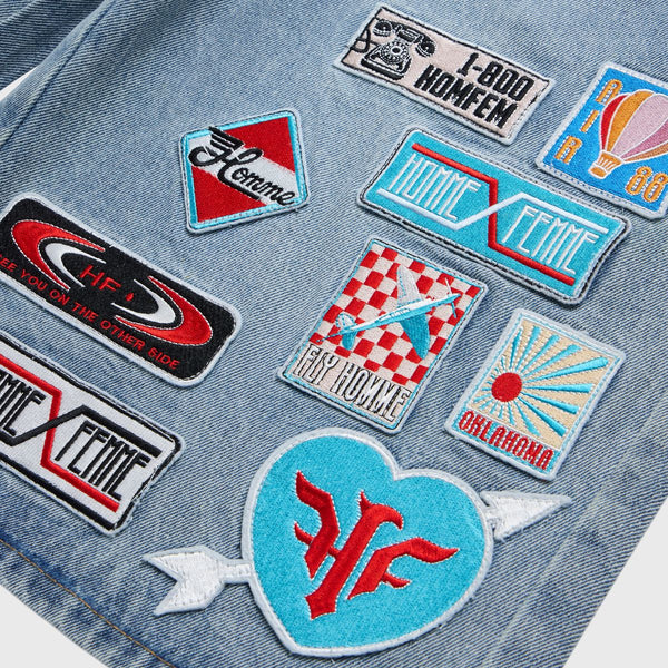 Homme Femme Road Trip Denim Shorts