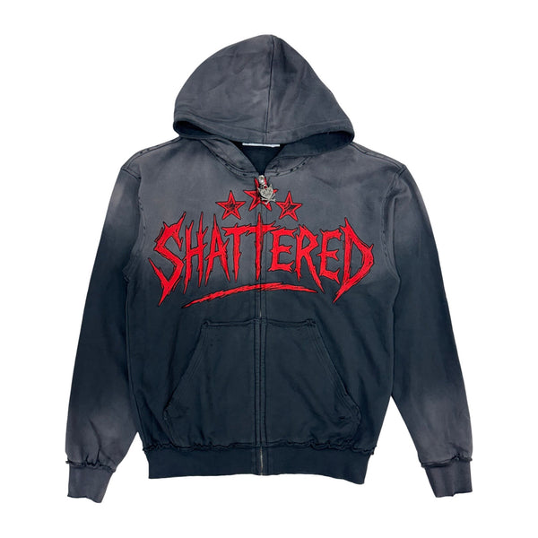 Shattered Hearts “Head” Dark Gray Hoodie