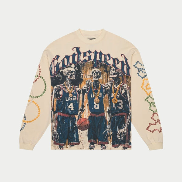 Godspeed “Dreamteam” Bone L/S Tee