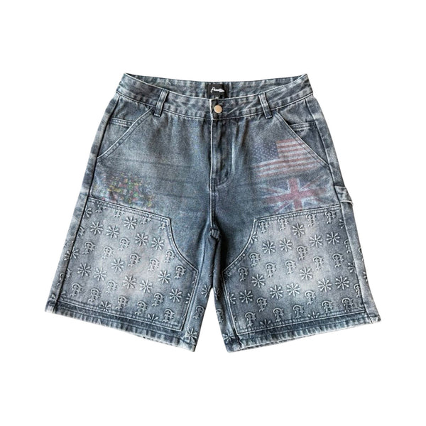 Prestige “Embossed” Denim Shorts