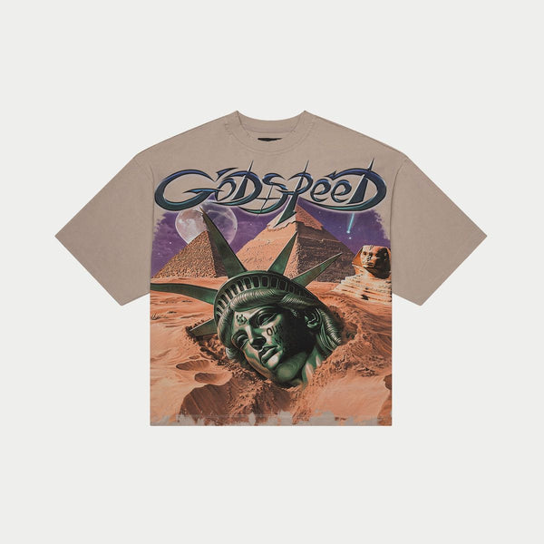 Godspeed “Mother Cairo” Stone Grey Tee