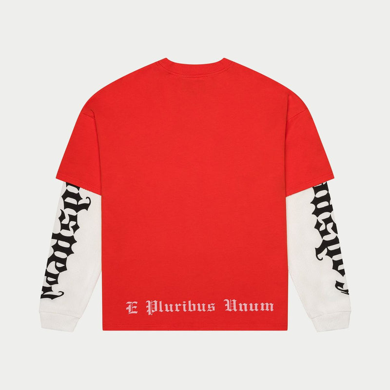 Godspeed “Los Scandalous” Layered Red L/S Tee
