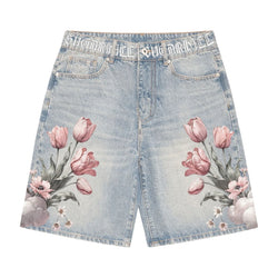 Sugarhill “Heavens Gate” Light Wash Shorts