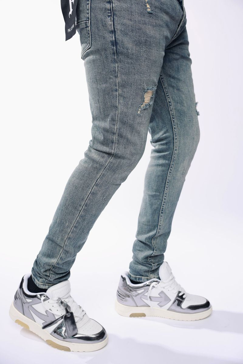Pali Oil Blue Wash Jeans (PL001)
