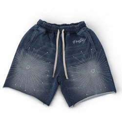 Prestige “Star Rhinestone” Blue Shorts