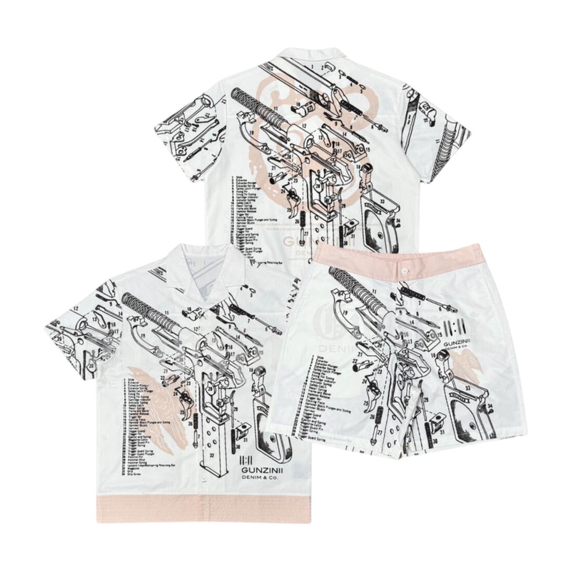 Gunzinii “Parts” Pink Short Set