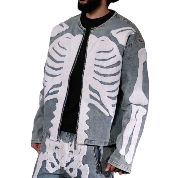 Vicious “Skeleton” Denim Jacket