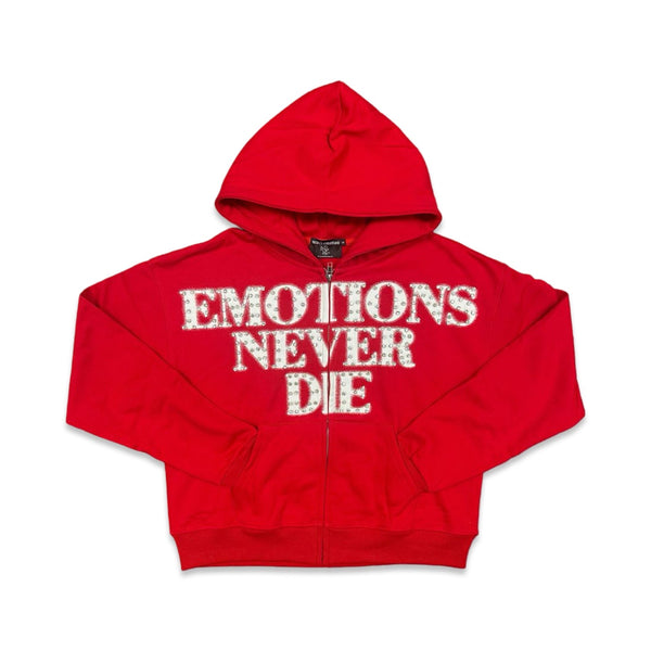 Mixed Emotion “END” Rhinestone Hoodie
