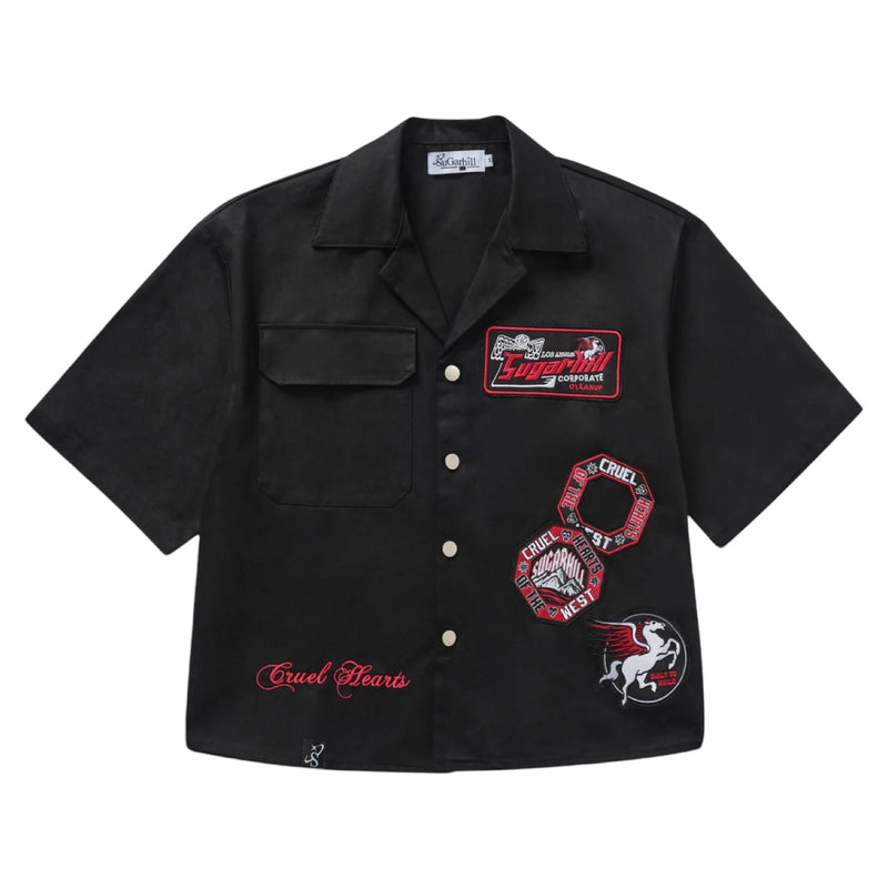 Sugarhill “Cruel” Box Fit Black Shirt