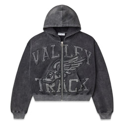 Vale Forever Black Cat Zip Up Hoodie