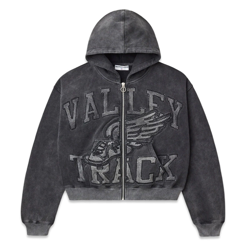 Vale Forever Black Cat Zip Up Hoodie