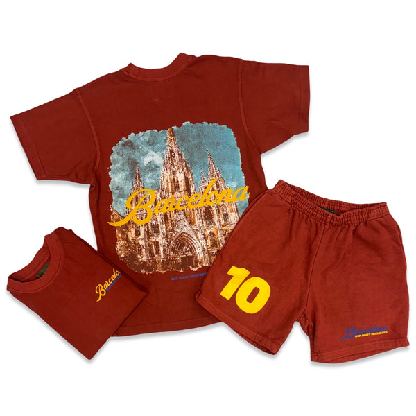 ONN “Barcelona” Rust Short Set