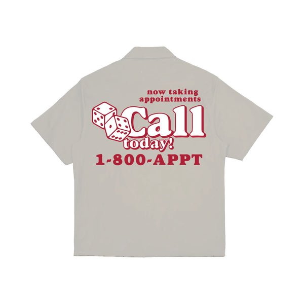 By Appt Only Serene Light Gray Button Up